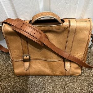 Vintage genuine leather messenger bag